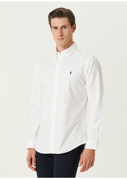 Custom Fit Beyaz Oxford Gömlek modelleri