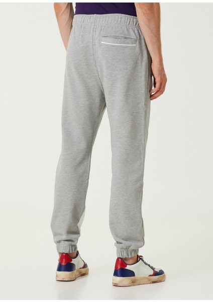 Gri Beli Kordonlu Jogger Eşofman Altı