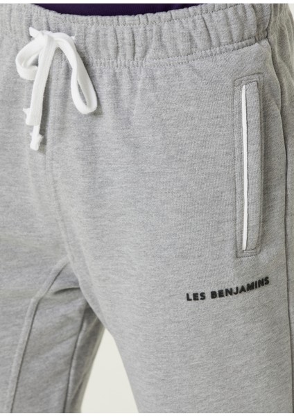 Gri Beli Kordonlu Jogger Eşofman Altı