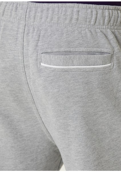 Gri Beli Kordonlu Jogger Eşofman Altı