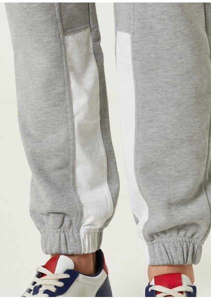 Gri Beli Kordonlu Jogger Eşofman Altı
