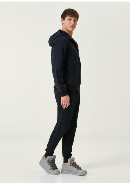 Lacivert Kapüşonlu Fermuarlı Sweatshirt fiyatları