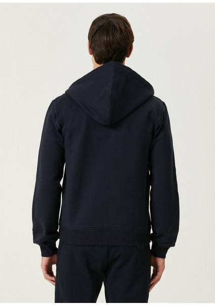 Lacivert Kapüşonlu Fermuarlı Sweatshirt fırsatları