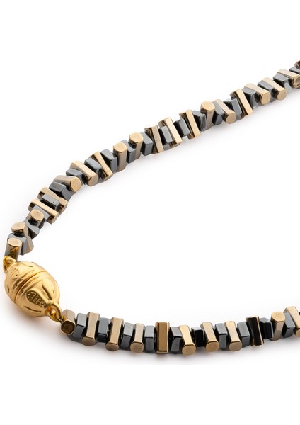 Jaso Doğal Taşlı Gold Gri Kadın Kolye fiyatları
