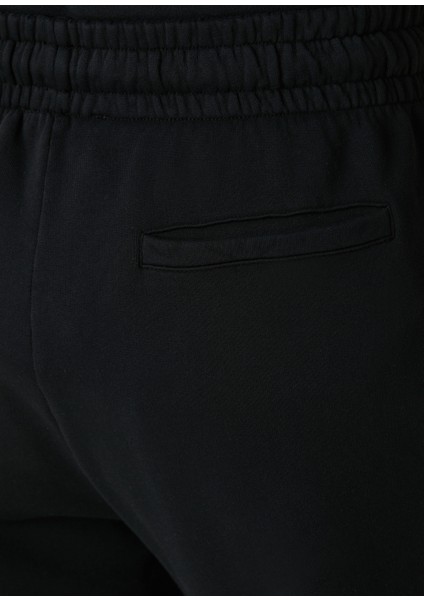 Siyah Beli Kordonlu Jogger Eşofman Altı