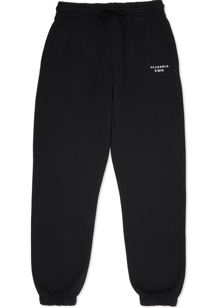Siyah Beli Kordonlu Jogger Eşofman Altı
