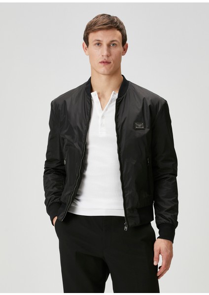 Siyah Bomber Mont