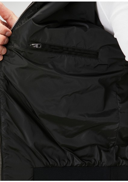 Siyah Bomber Mont