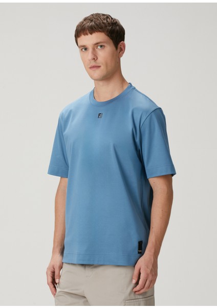 Mavi Logo Detaylı T-Shirt