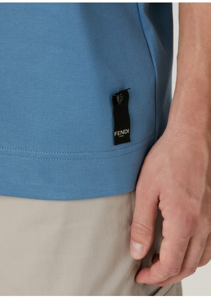 Mavi Logo Detaylı T-Shirt