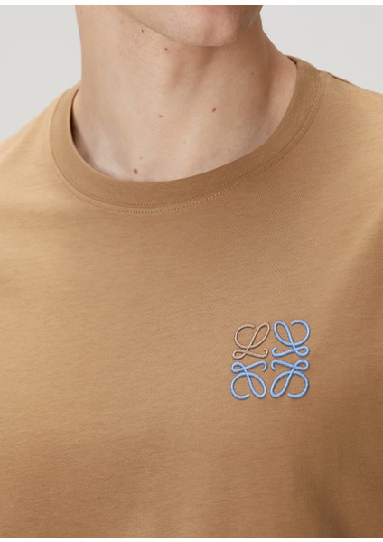 Bej Logo Nakışlı T-Shirt indirimleri