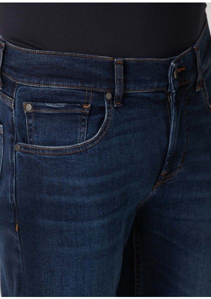 Slimmy Tapered Koyu Mavi Jean Pantolon