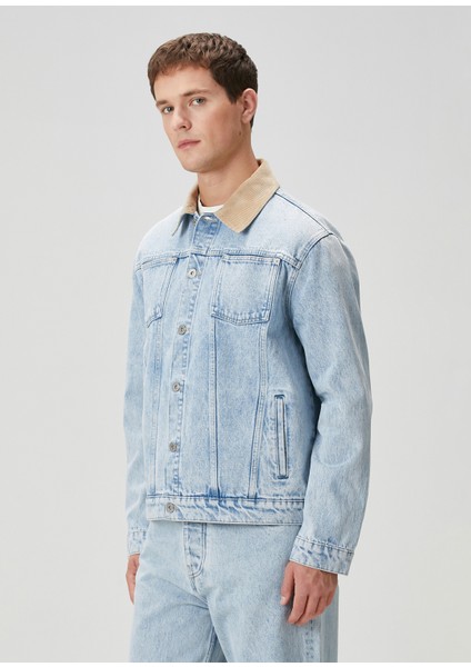 Delavee Açık Mavi Denim Ceket modelleri
