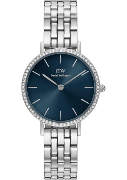 DW00600664 Gümüş Petite Lumine Bezel 5-Link Arctic S Kadın Kol Saati
