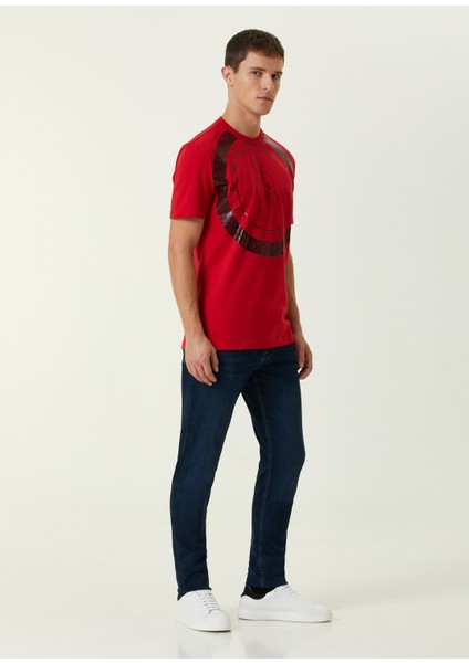 Kırmızı Varak Baskılı T-Shirt fiyatları