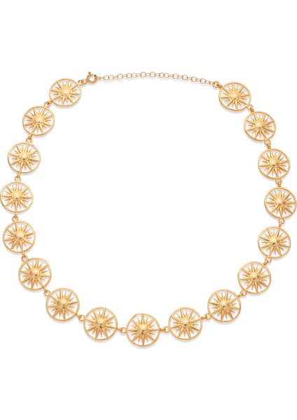 Soleil Bronz Altın Kaplama Kadın Choker