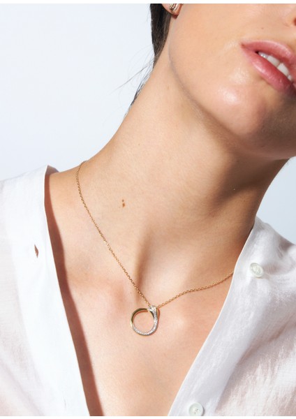 Serpentine Diamond Necklace Pırlanta Taşlı 14 Ayar Altın Kadın Kolye fiyatları