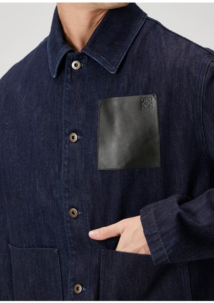 Lacivert Denim Ceket
