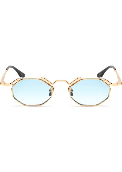 Bridge Altın Mavi Titanyum Unisex Güneş Gözlüğü