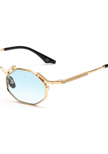 Bridge Altın Mavi Titanyum Unisex Güneş Gözlüğü modelleri