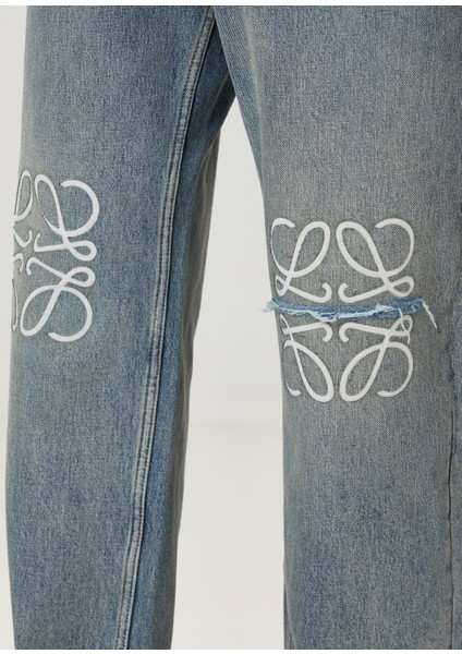 Anagram Mavi Logo Nakışlı Baggy Jean Pantolon indirimleri