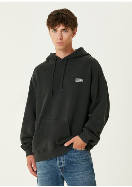 Izubird Koyu Gri Kapüşonlu Sweatshirt