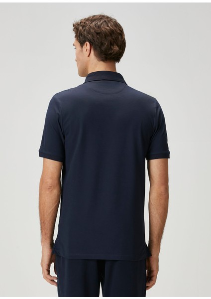 Lacivert Polo Yaka Basic T-Shirt indirimleri