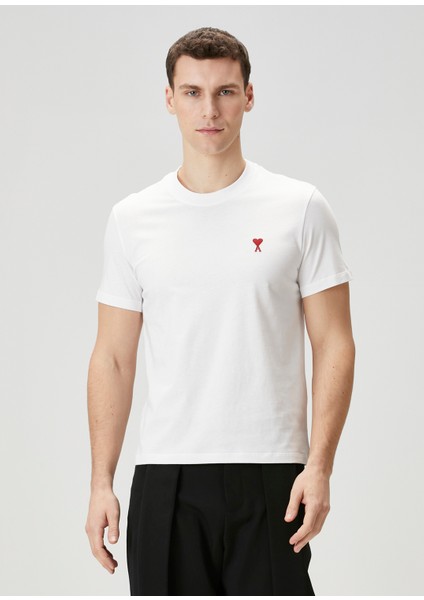 Beyaz Organik Pamuk T-Shirt