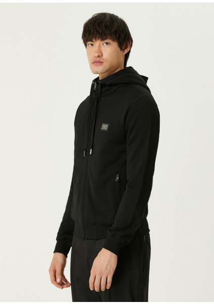 Siyah Kapüşonlu Sweatshirt modelleri