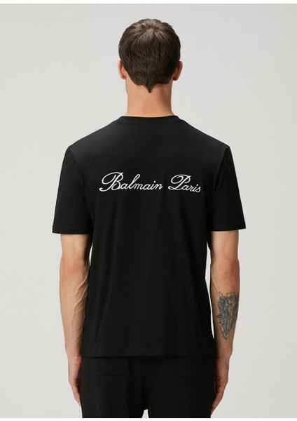 Siyah Logo Nakışlı T-Shirt fırsatları
