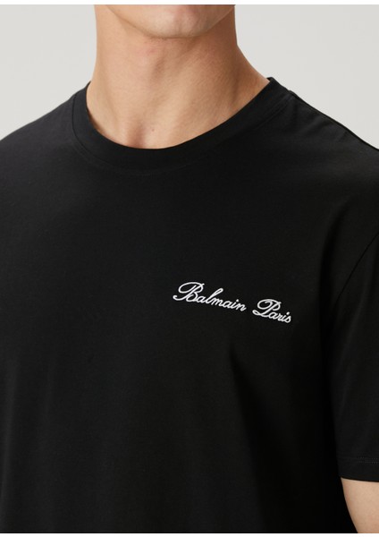 Siyah Logo Nakışlı T-Shirt indirimleri