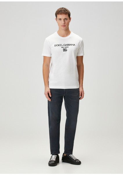 Beyaz Logo Baskılı T-Shirt fiyatları