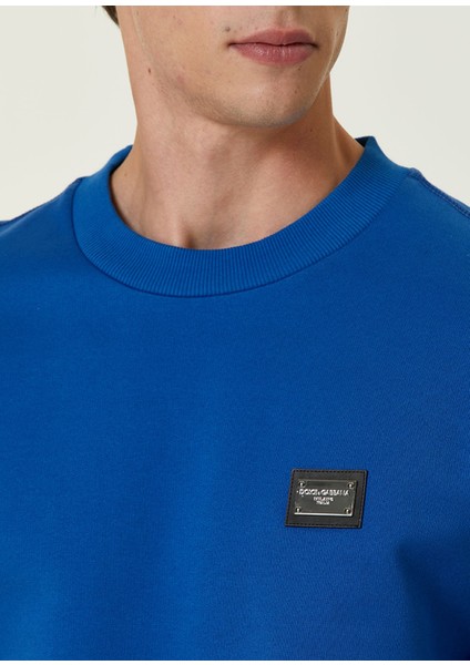 Koyu Mavi Logo Detaylı Sweatshirt indirimleri