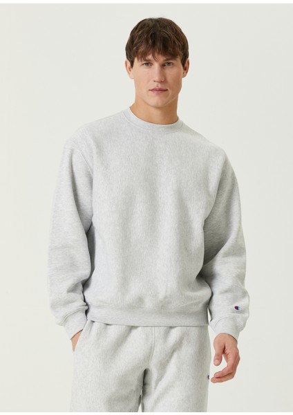 Gri Logolu Sweatshirt