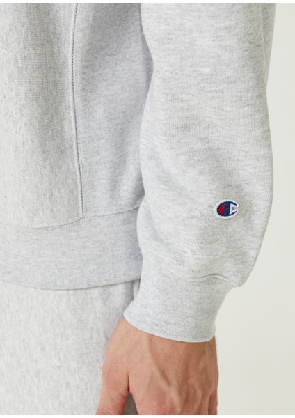 Gri Logolu Sweatshirt