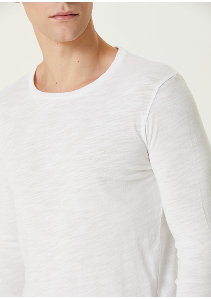 Bysapick Beyaz Uzun Kollu T-Shirt indirimleri