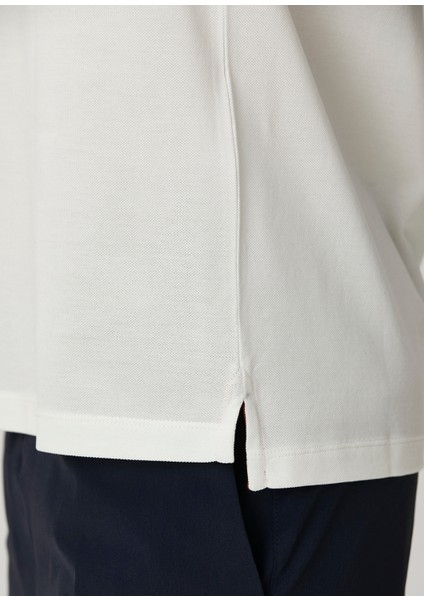 Beyaz Polo Yaka T-Shirt