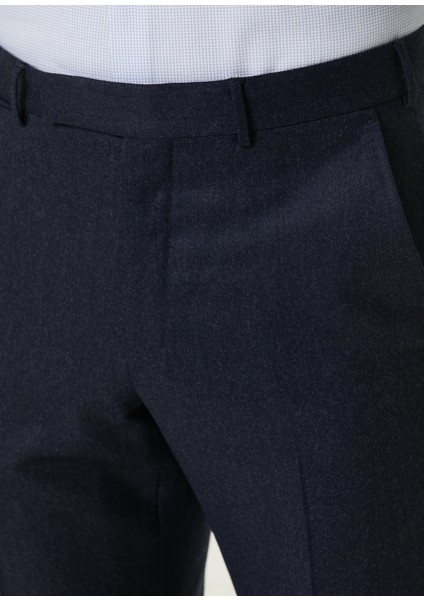 Lacivert Yün Pantolon