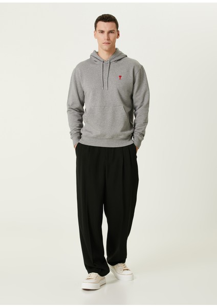 Gri Logo Nakışlı Sweatshirt fiyatları