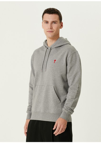 Gri Logo Nakışlı Sweatshirt modelleri