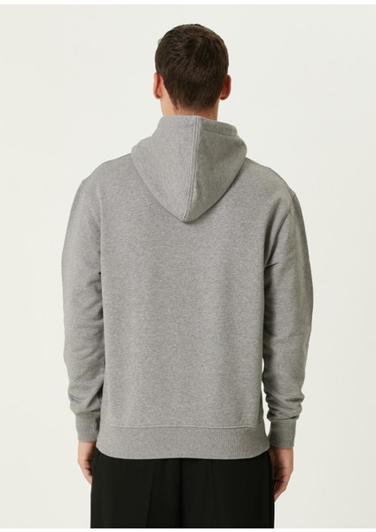 Gri Logo Nakışlı Sweatshirt fırsatları