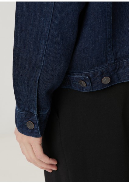 Seb Lacivert Denim Ceket