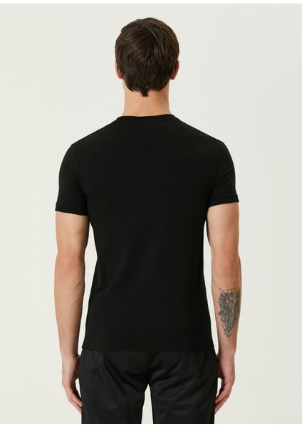 Siyah Logo Nakışlı T-Shirt fırsatları