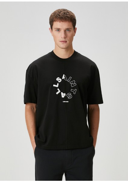 Siyah Logo Detaylı T-Shirt
