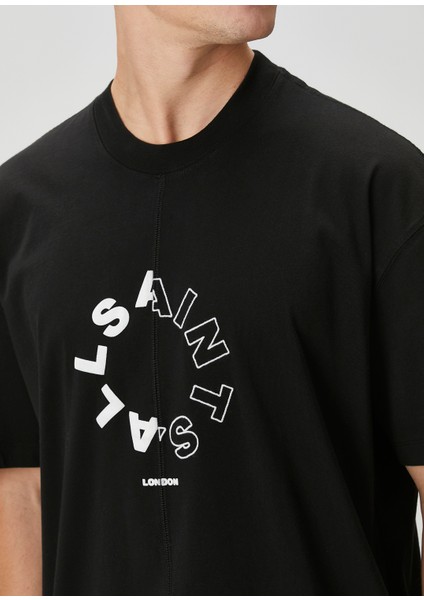 Siyah Logo Detaylı T-Shirt indirimleri