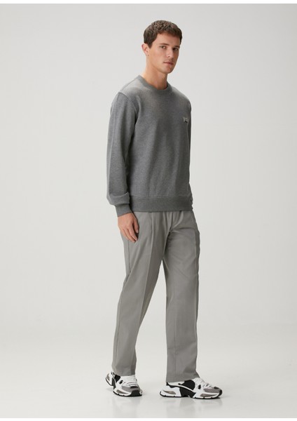 Gri Logo Detaylı Sweatshirt fiyatları