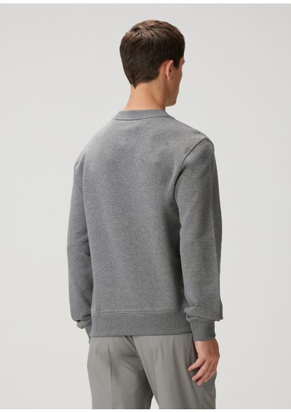 Gri Logo Detaylı Sweatshirt fırsatları