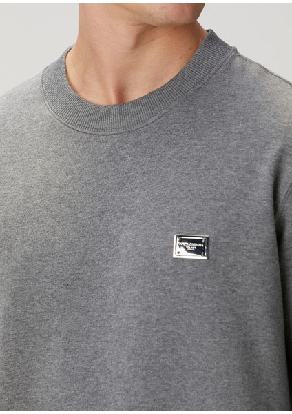 Gri Logo Detaylı Sweatshirt indirimleri