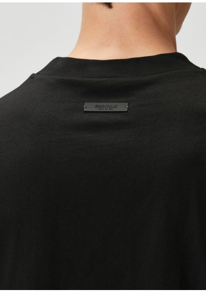 Siyah Logo Baskılı T-Shirt