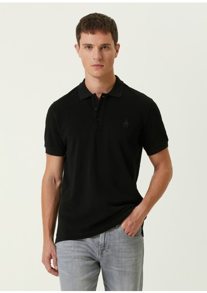 Siyah Polo Yaka T-Shirt